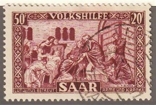 Frimærker Tyskland | Saar | 1950 - AFA 298 - Stemplet